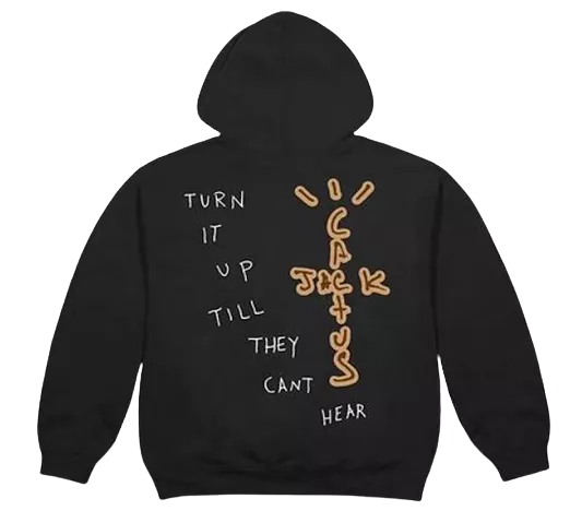 TRAVIS SCOTT Highest In The Room Sun Hoodie Black