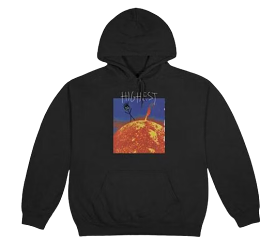 TRAVIS SCOTT Highest In The Room Sun Hoodie Black