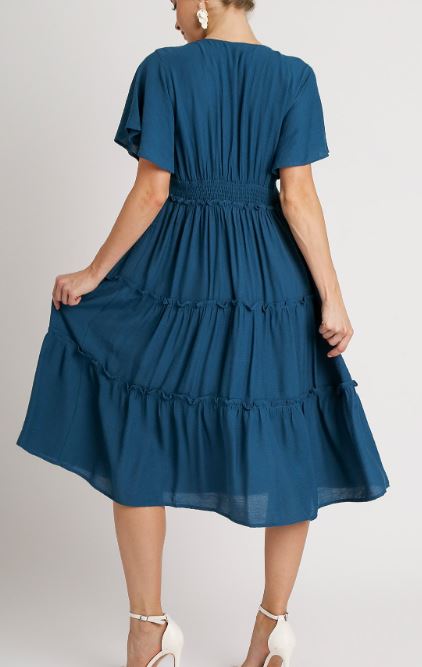 Umgee Tiered Midi Dress