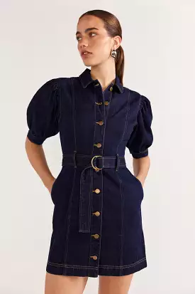 Vara Denim Mini Dress - Indigo