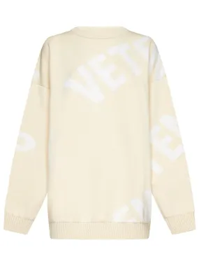 Vetements Logo Intarsia-Knit Jumper