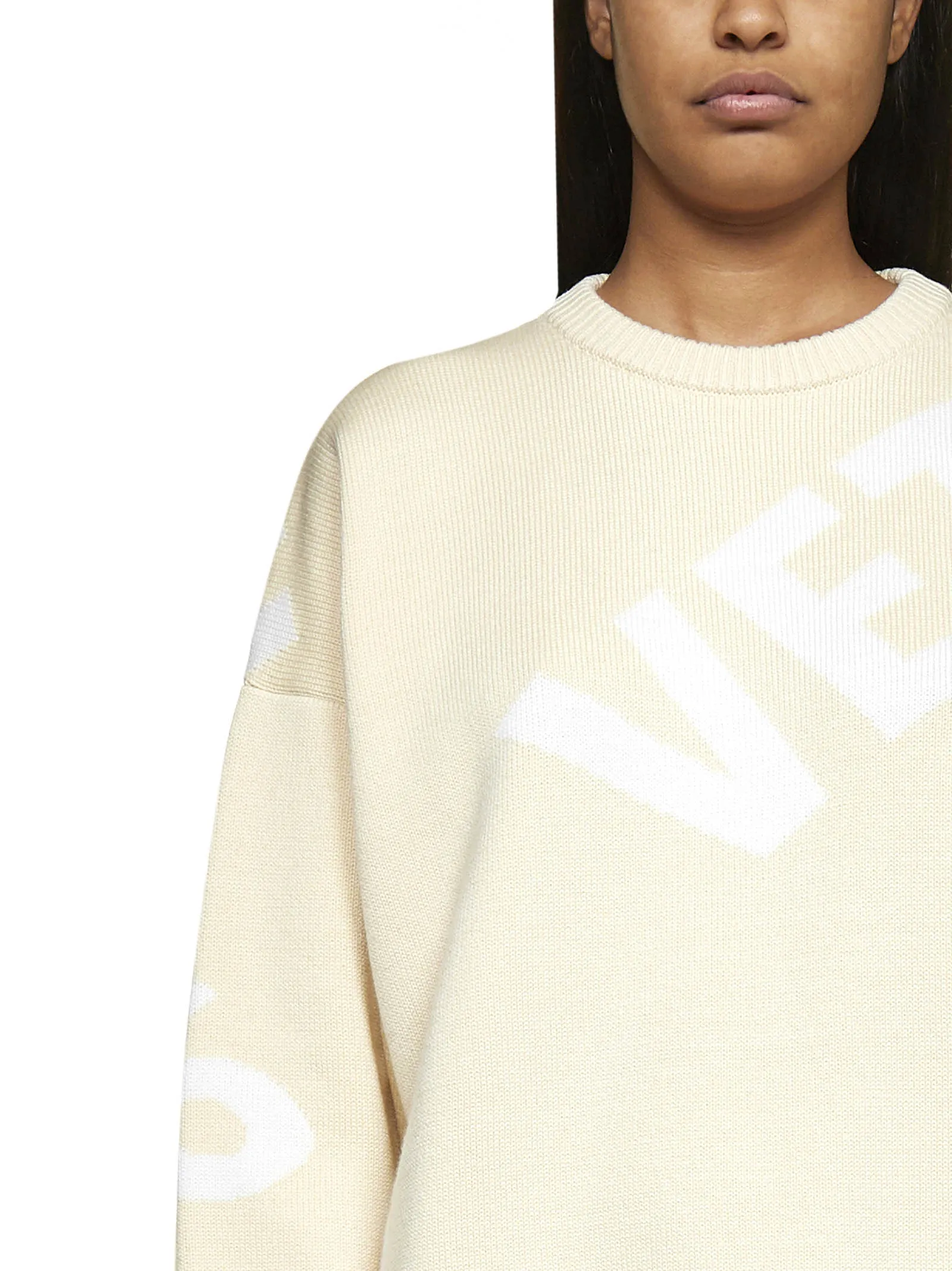 Vetements Logo Intarsia-Knit Jumper