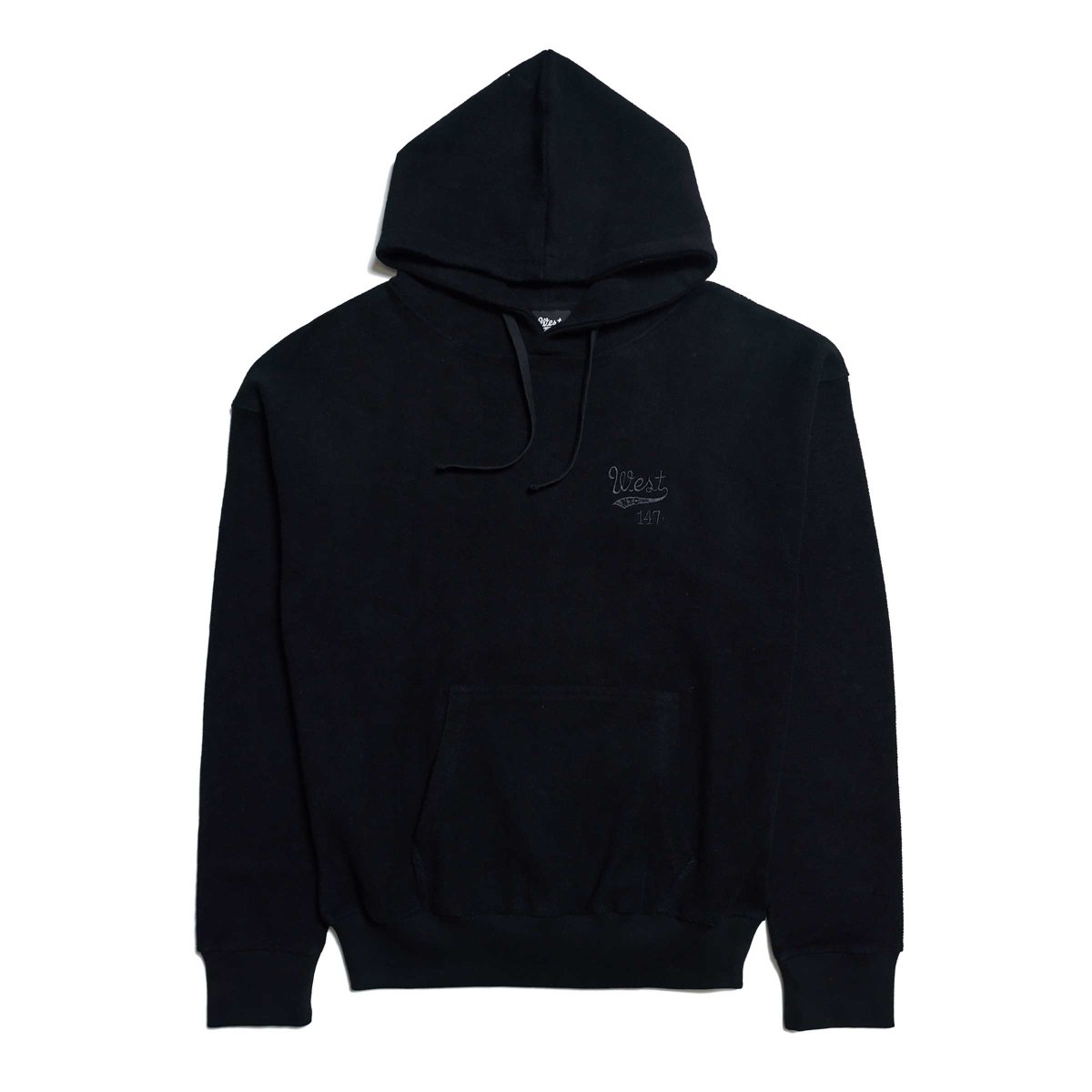 West NYC Reverse Terry Hoodie Black