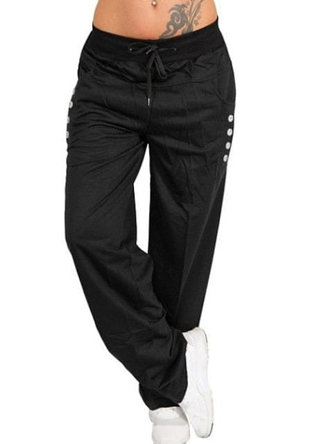 Women's Casual Cotton Blend Tactical Cargo Chinos Slacks Pants