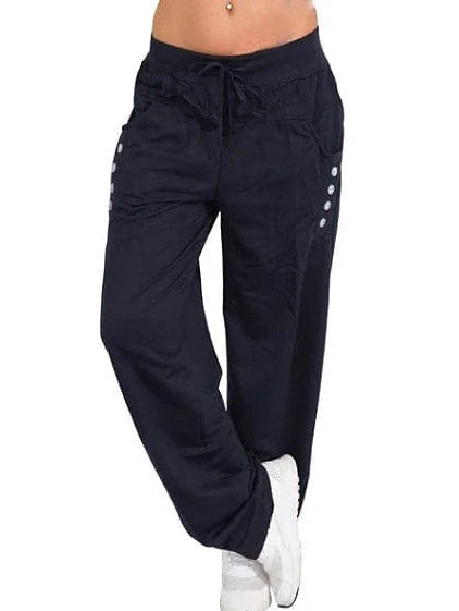 Women's Casual Cotton Blend Tactical Cargo Chinos Slacks Pants