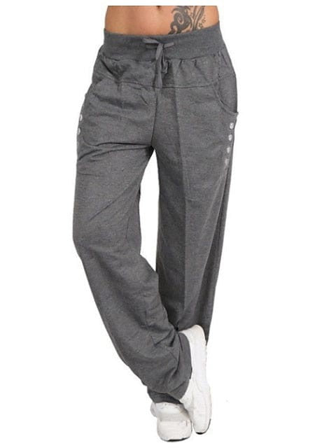 Women's Casual Cotton Blend Tactical Cargo Chinos Slacks Pants