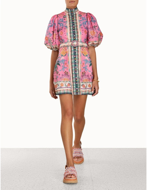 ZIMMERMANN Ginger Buttoned Mini Dress